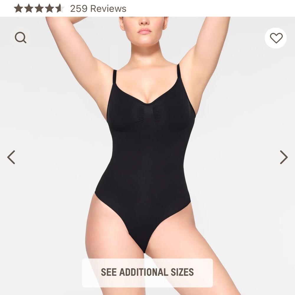 Skims seamless sculpt brief bodysuit NWOT